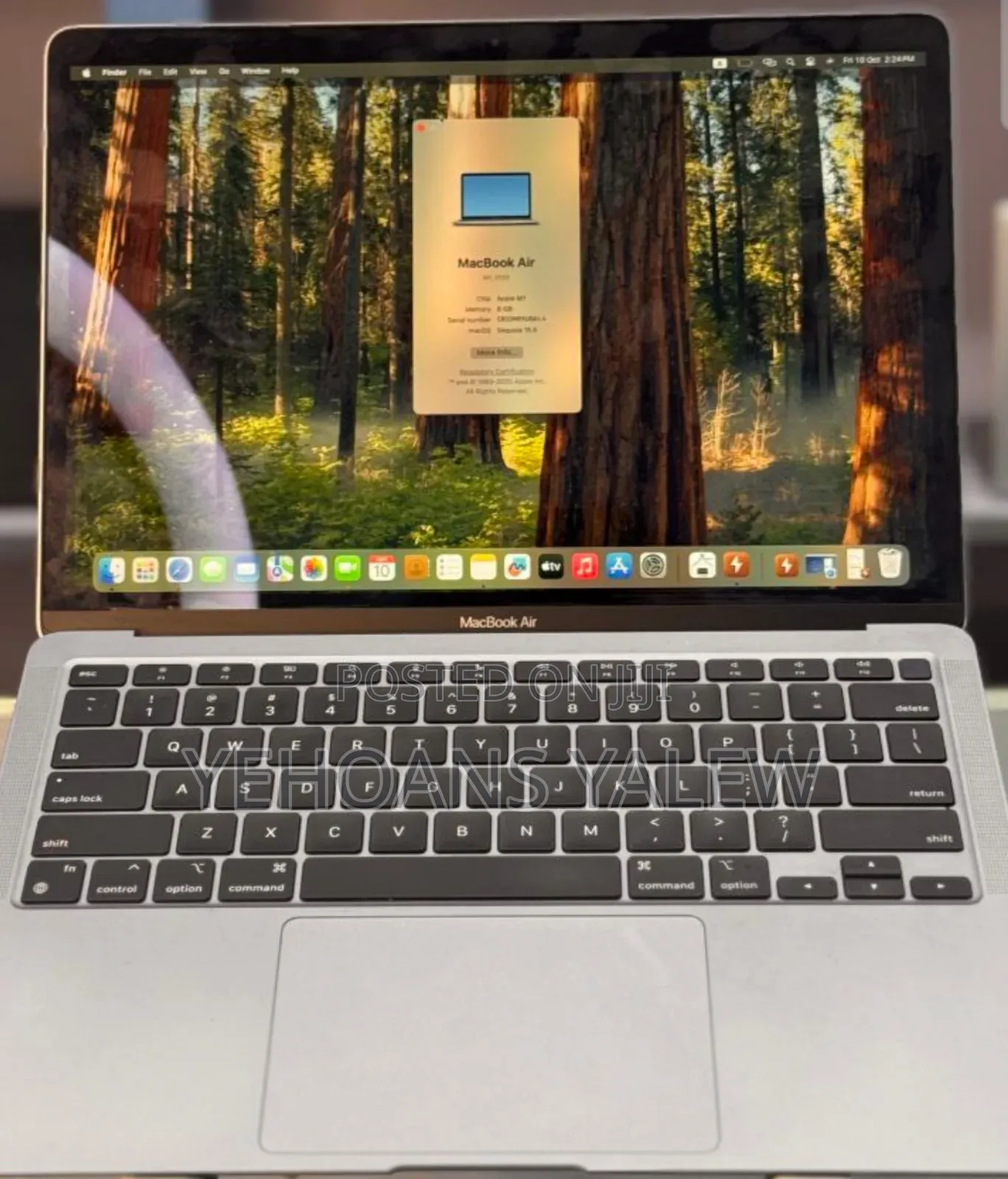 New Laptop Apple MacBook Air 2020 M1 8GB Apple M1 SSD 256GB