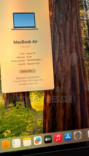 New Laptop Apple MacBook Air 2020 M1 8GB SSD 256GB