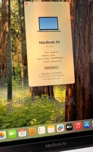 New Laptop Apple MacBook Air 2020 M1 8GB Apple M1 SSD 256GB