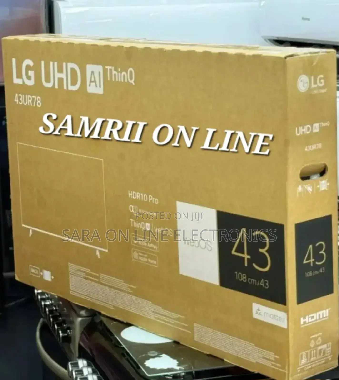 Lg 43" Smart Tv New 2025 5 Years Warranty Free Delivery