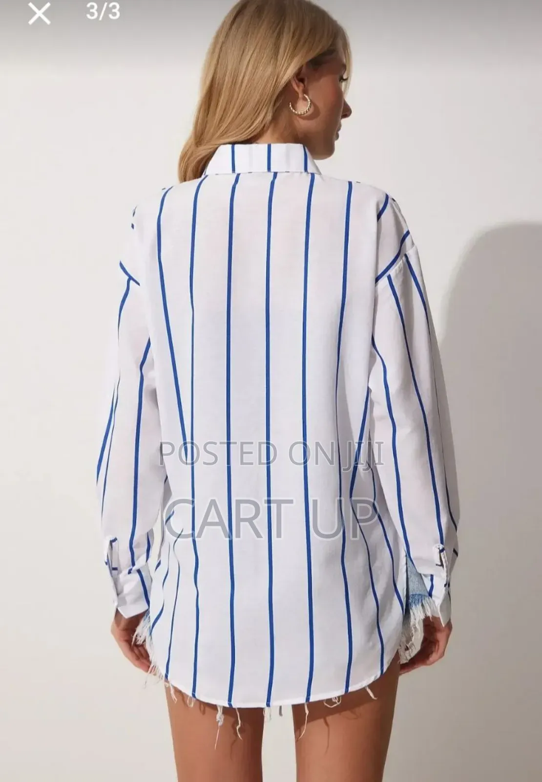 Striped Pocket Detailed Shirt