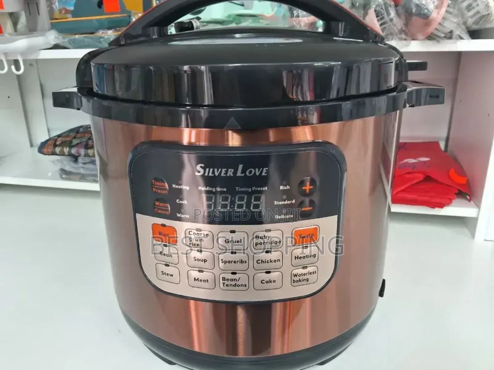 Silver Love 8 Liter Electric Pressure Cooker
