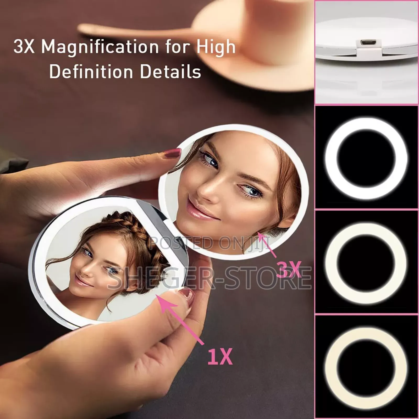 High Class Mini Led Make-up Mirror