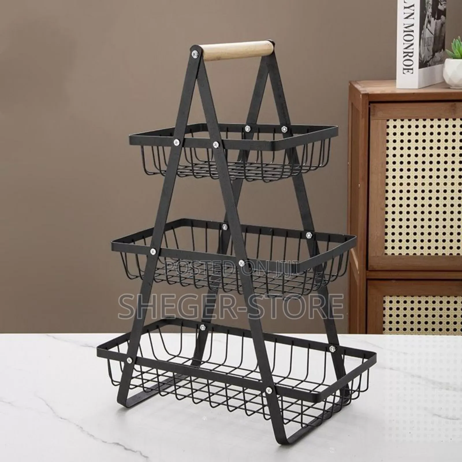 High Class Kitchen 3-Tier Fruit Basket ☛የፍራፍሬ ማስቀመጫ