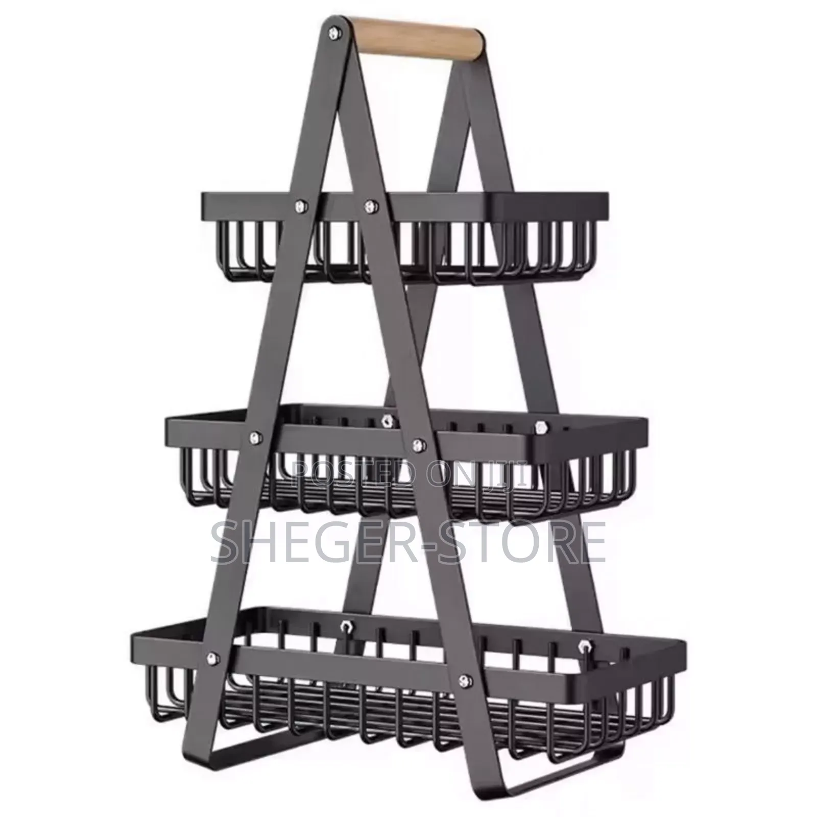 High Class Kitchen 3-Tier Fruit Basket ☛የፍራፍሬ ማስቀመጫ