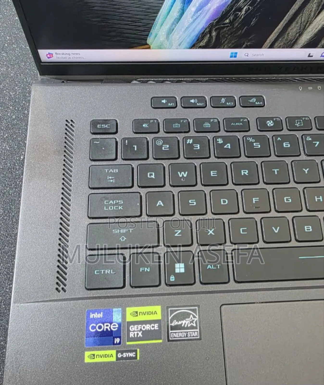 New Laptop Asus ROG Zephyrus G15 16GB Intel Core I9 SSD 1T