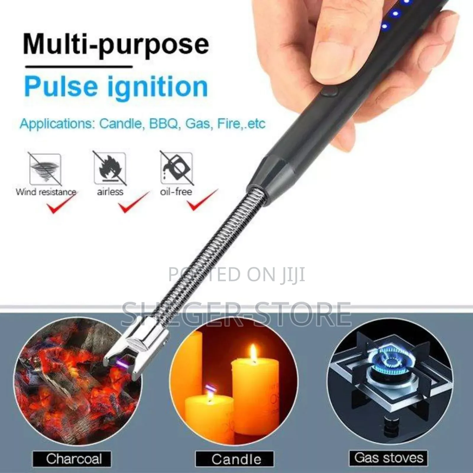 Usb Chargable Electric Ignition/Lighter (በቻርጅ የሚሰራ የእሳት ማቀጣጠያ)