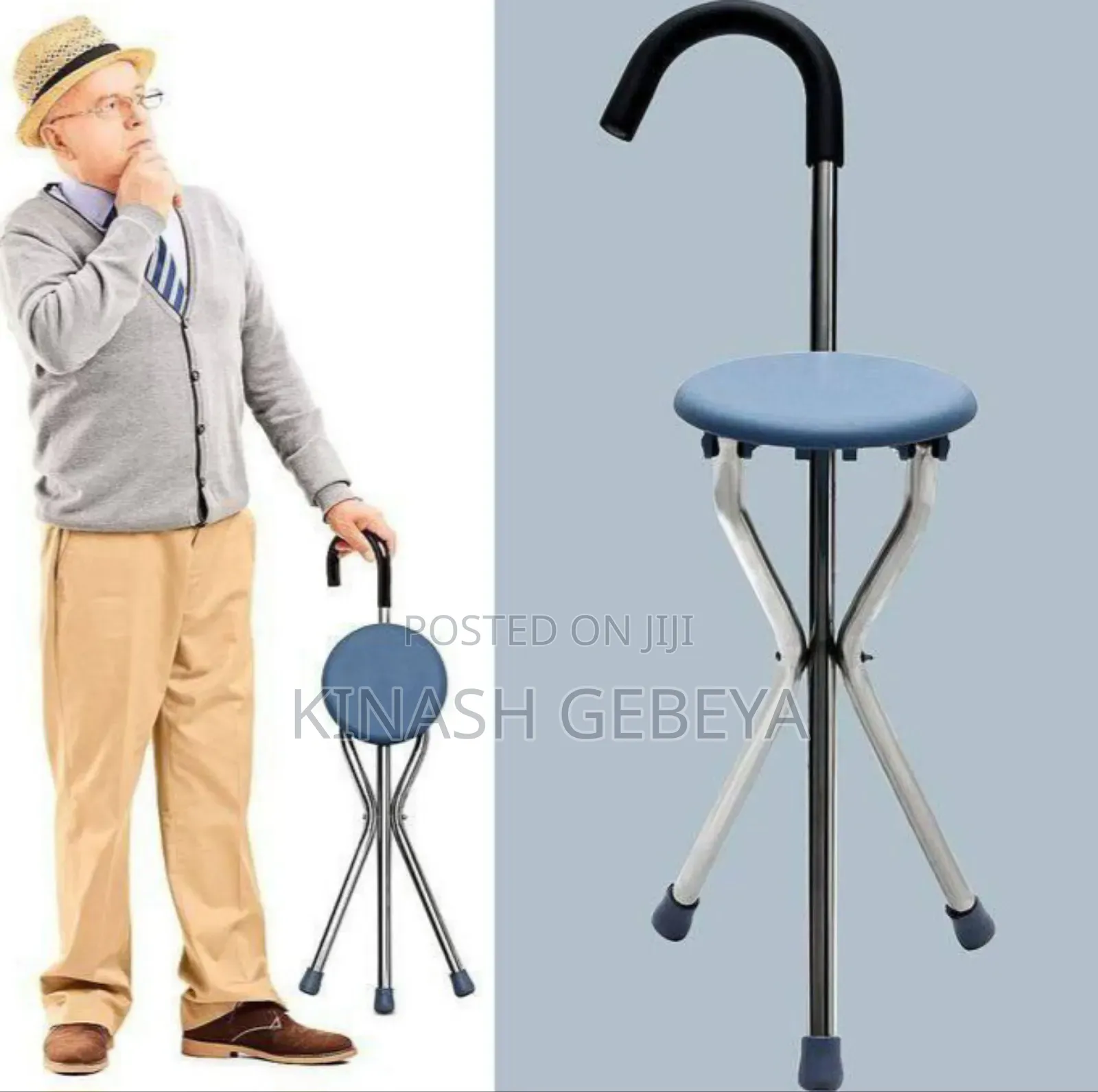 Foldable 3 Legged Walking Stick