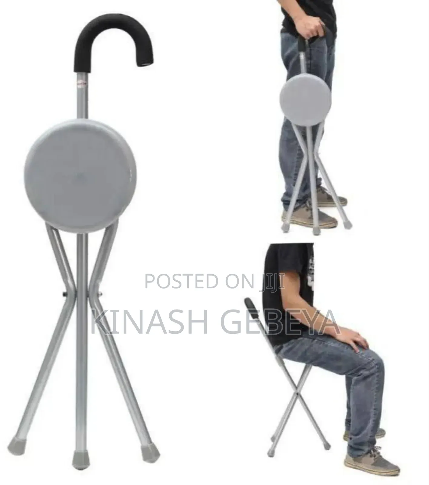 Foldable 3 Legged Walking Stick