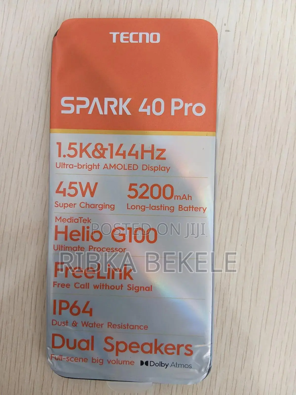 New Tecno Spark 40 256 GB Black