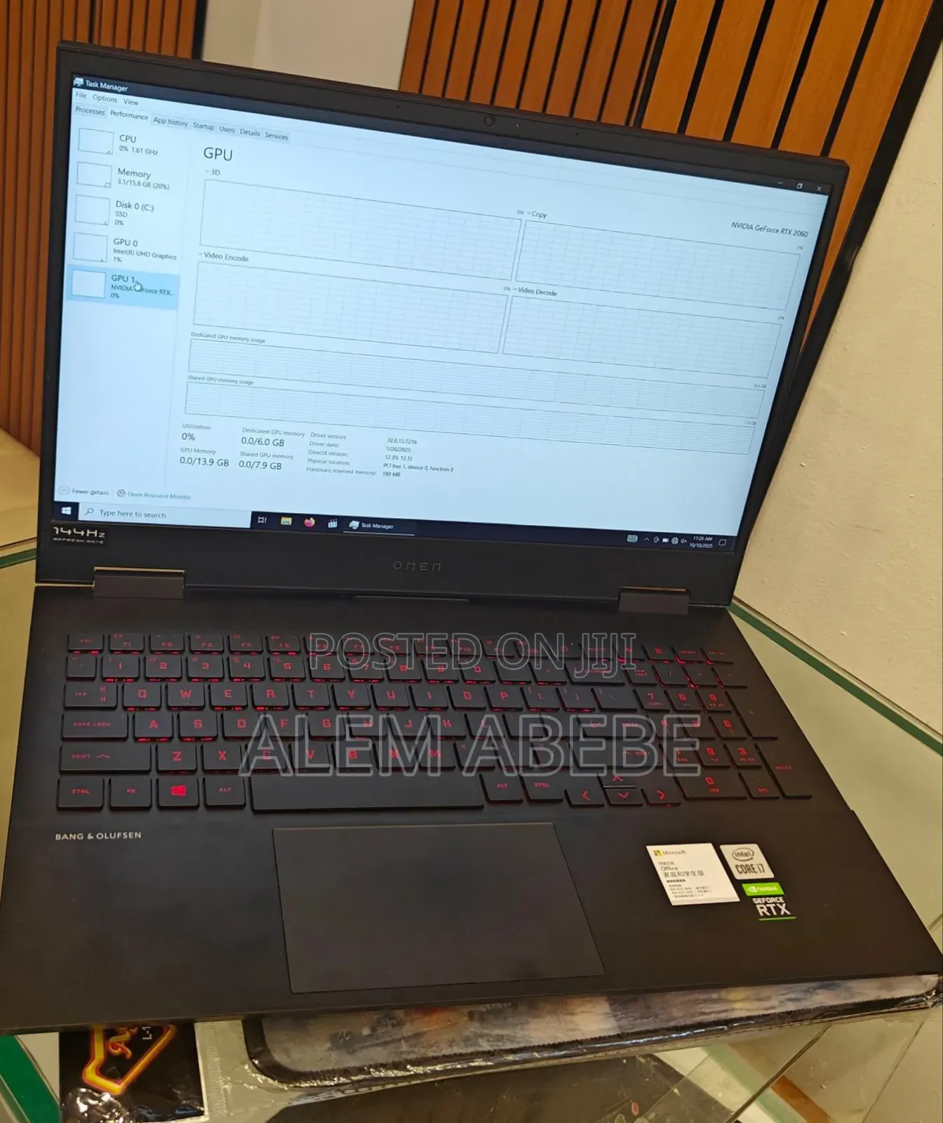 New Laptop HP Omen 15 16GB Intel Core I7 SSD 512GB