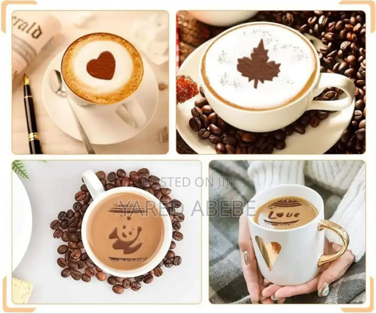 Coffee Latte Art Stencils