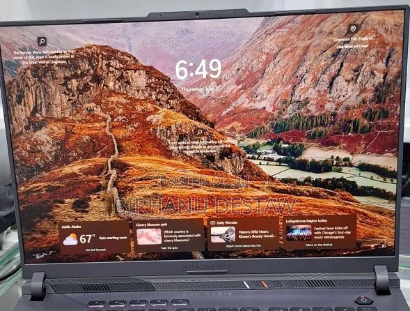 New Laptop Asus ROG Strix G15 32GB Intel Core I9 SSD 1T