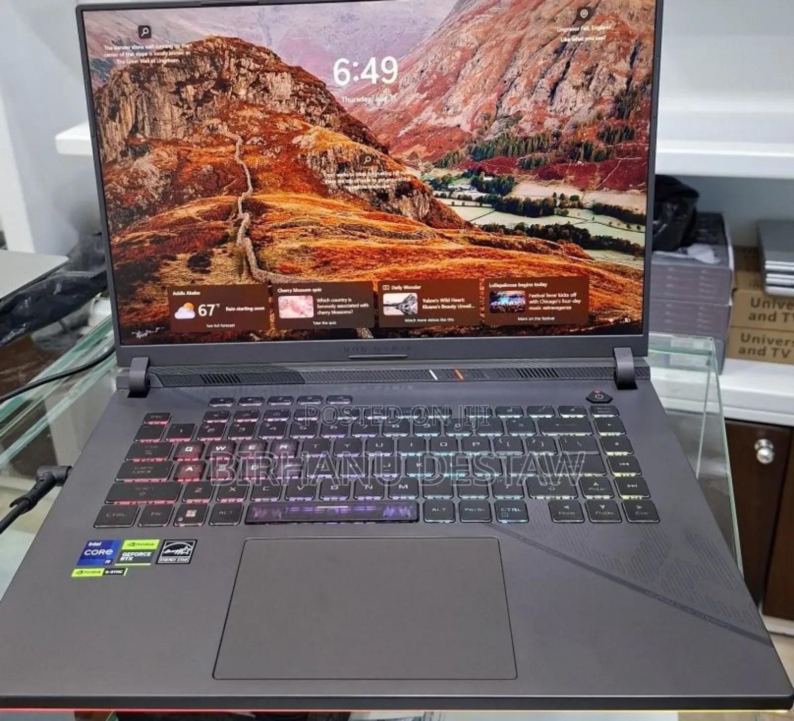 New Laptop Asus ROG Strix G15 32GB Intel Core I9 SSD 1T