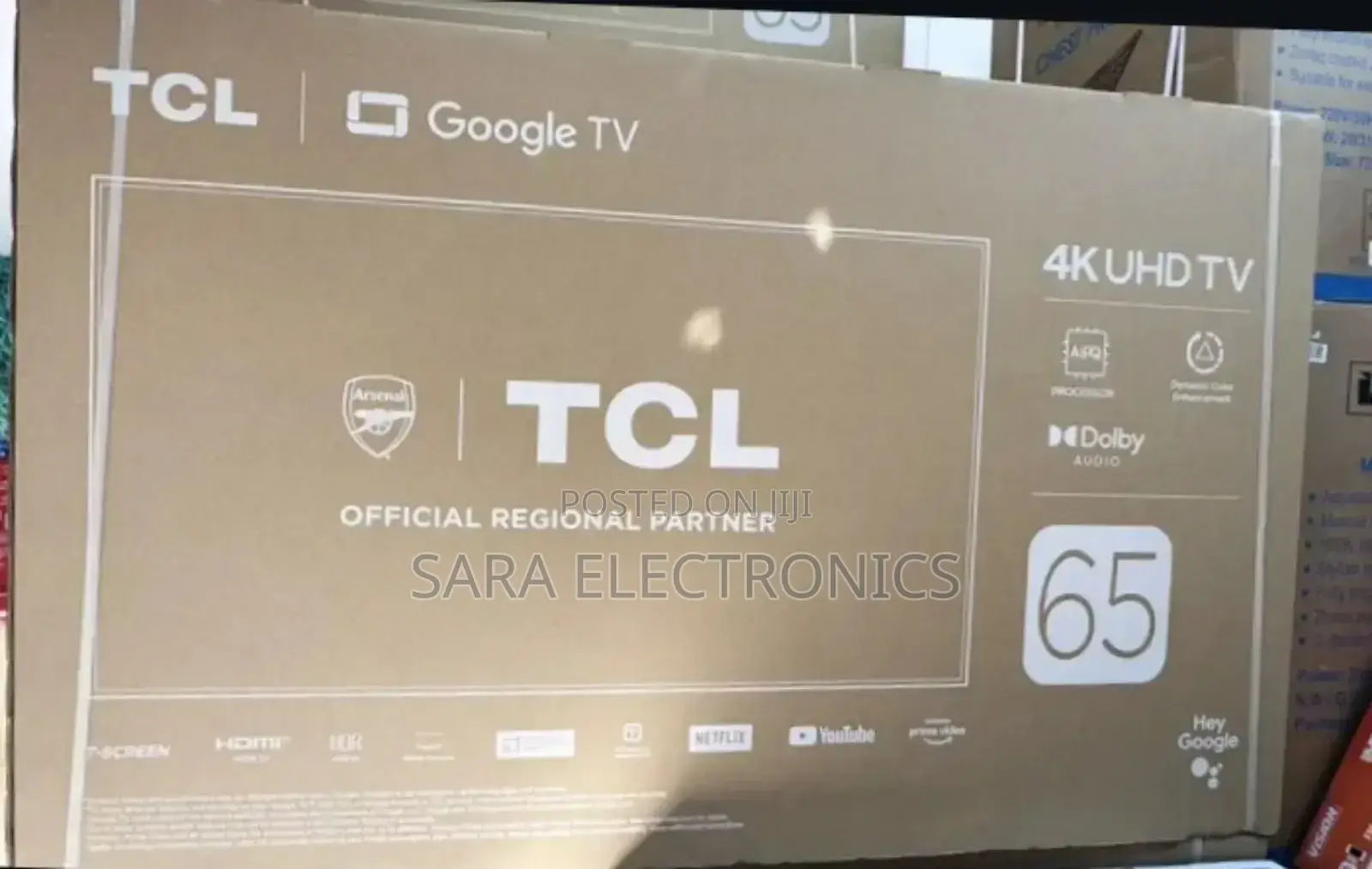 TCL 65" Tv Free Delivery 10 Years Warranty