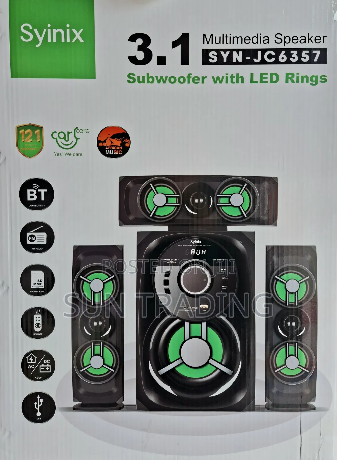 Syinix 3.1 Multimedia Speaker | Syn-Jc6357