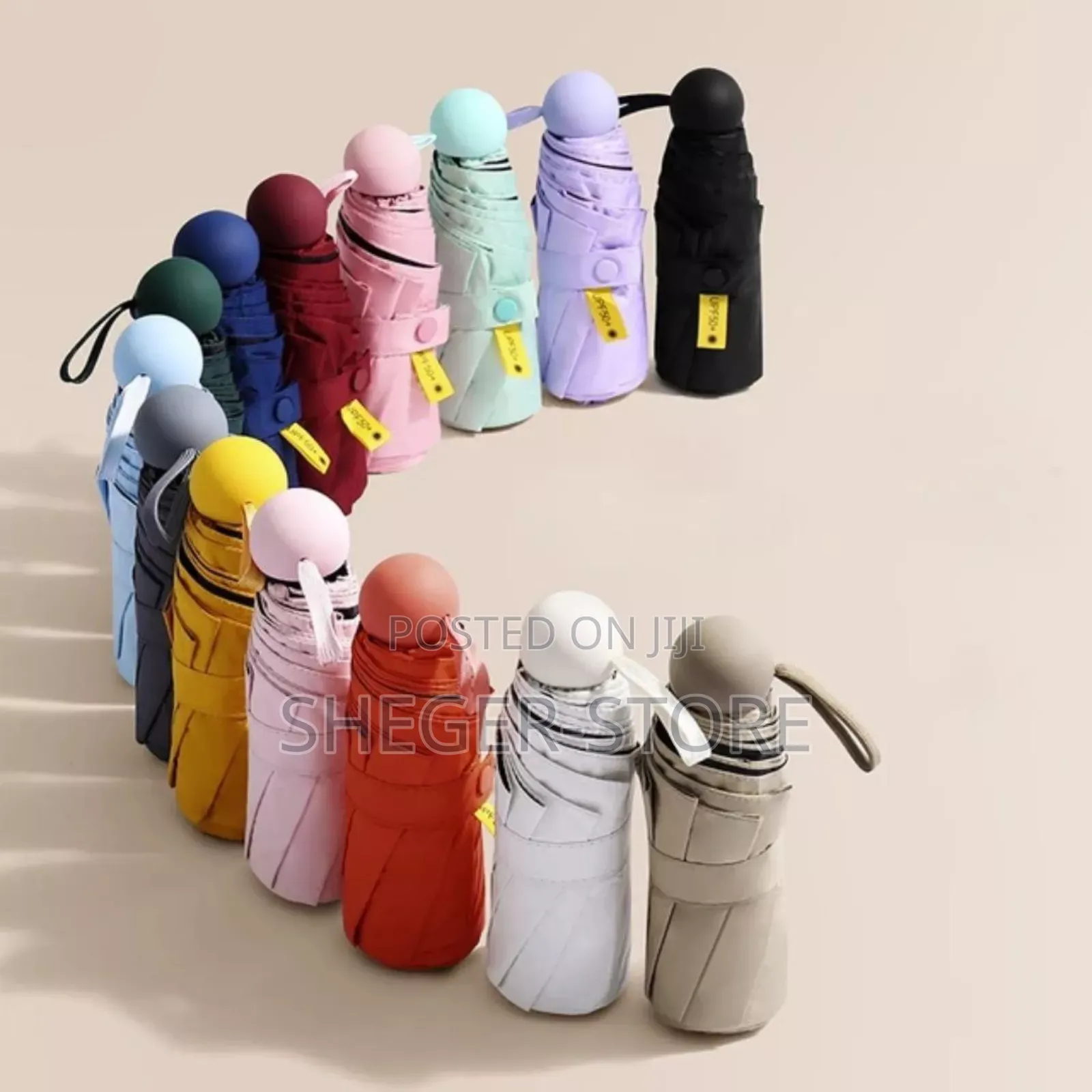 Mini Uv Resistant Pocket Umbrella (አውቶማቲክ፣ ጎጂ የፀሃይ ጨረርን የሚከላከል)