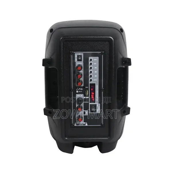 Maxx 8′′ Party Power Speaker – Wired Mic + Remote, 1200w Pmpo