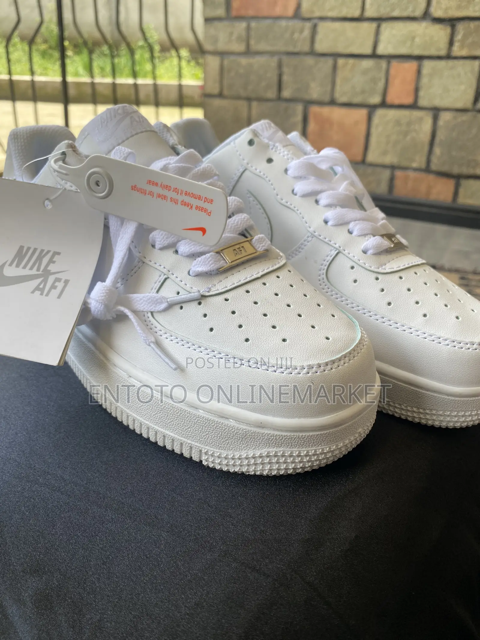 White Nike Air Force Shoe