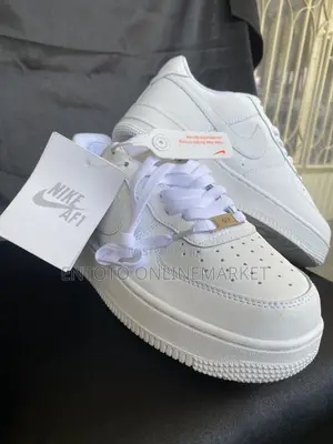 White Nike Air Force Shoe