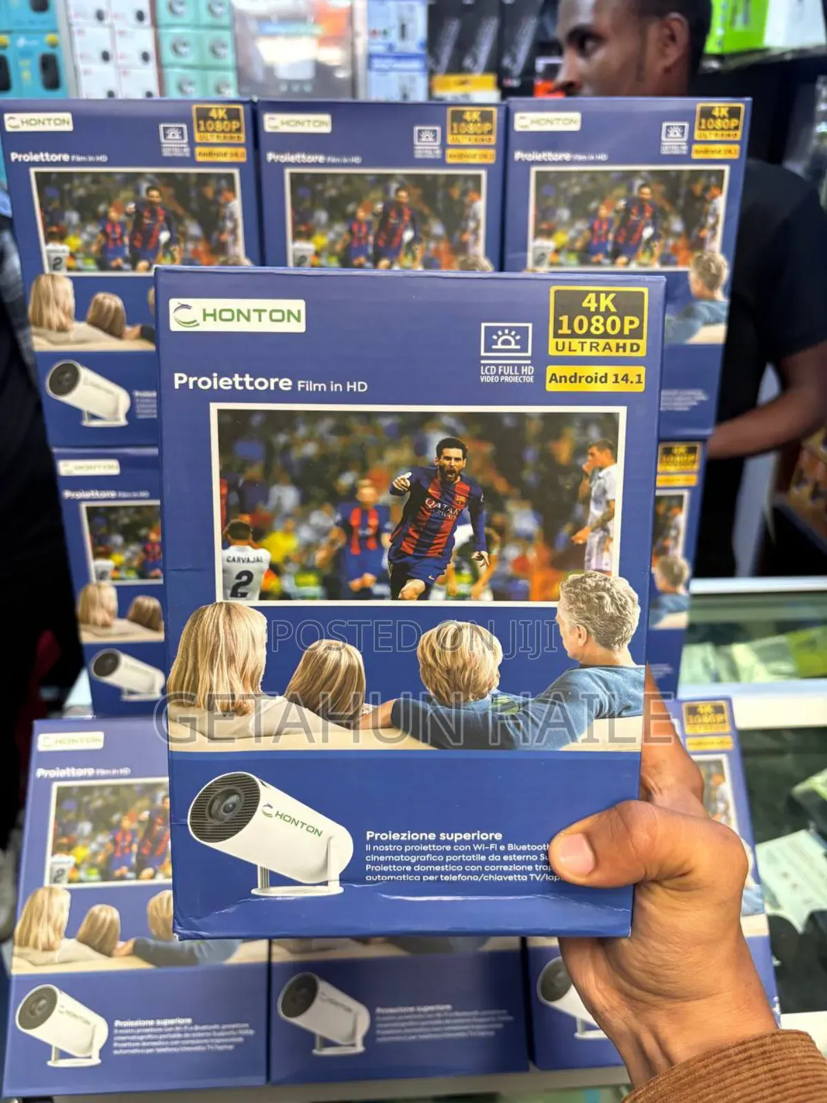 Ultra Hd Android Mini Projector (Hanton Hy300 Mini Smart Projector)