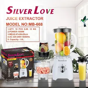Silver Love Mb-668 Juice Extractor – 4-in-1 Multi-Preparation