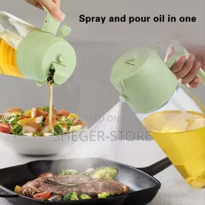 Sprayable and Pourable Oil Bottle(600ሚሊ የሚያዝ ከመስታወት የተሰራ ለአቼቶም የሚሆን)