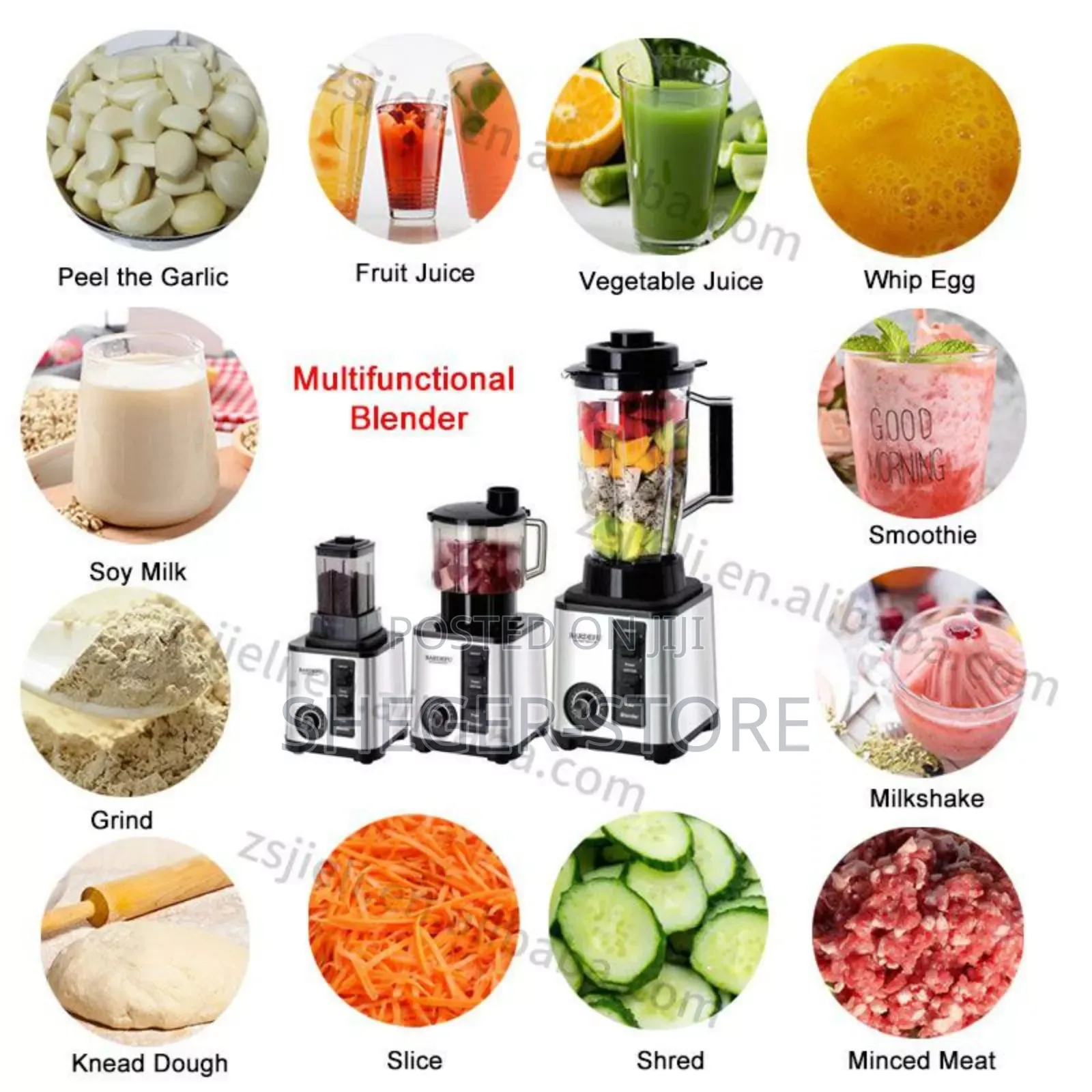 Bardefu 8 in 1multi Purpose Juicer(8 አገልግሎቶችን የሚሰጥ የጀርመኖች ብራንድ ገራሚ ጁሰር