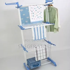 Three Layers of Clothes Hanger የልብስ ማስጫ (ማድረቂያ) እስከ 50kg መሸከም ሚችል