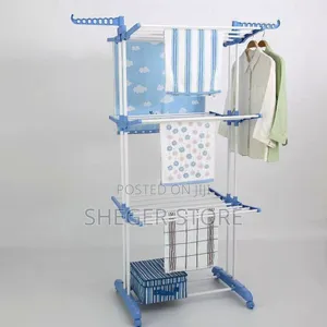 Three Layers of Clothes Hanger የልብስ ማስጫ (ማድረቂያ) እስከ 50kg መሸከም ሚችል