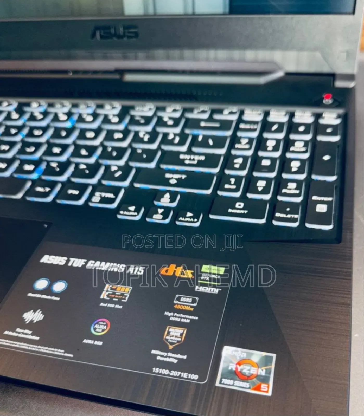 New Laptop Asus TUF Gaming A15 16GB AMD Ryzen 7 SSD 512GB