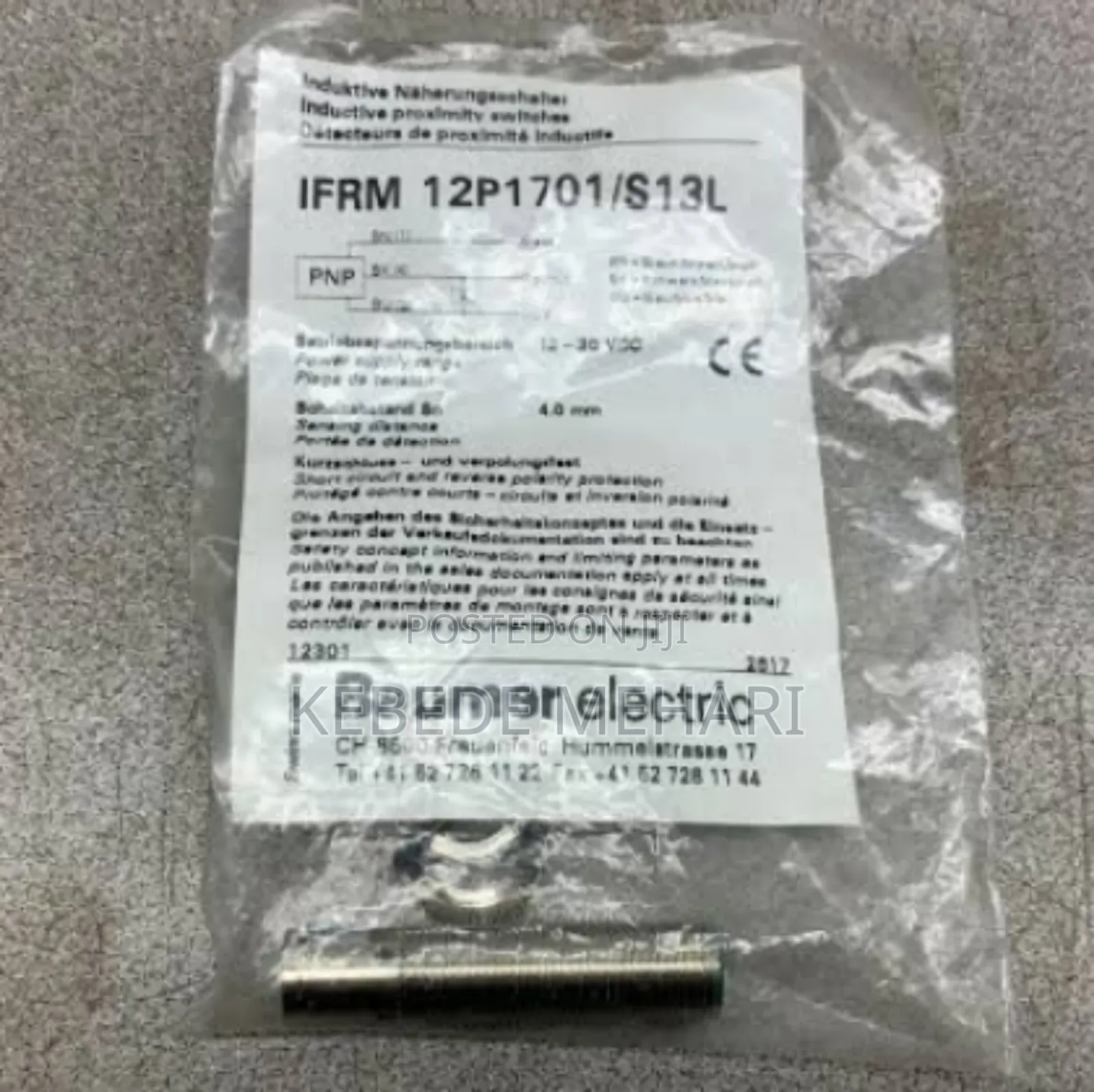 Baumer Ifrm PNP Proximity Sensor