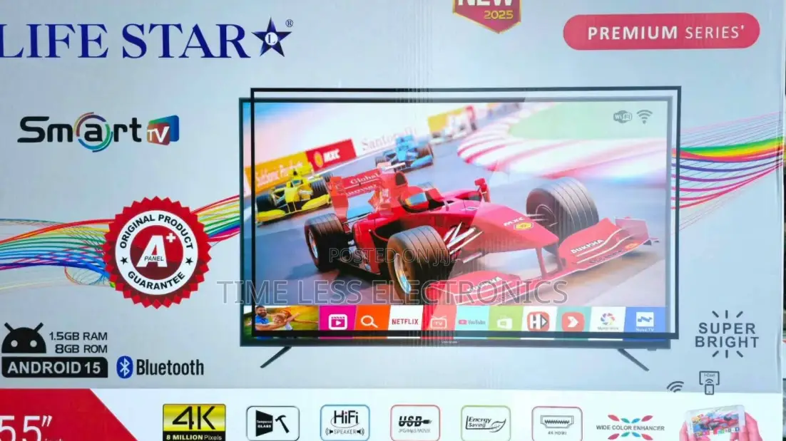  Lifestar 55” Smart Android Tv – Crisp Entertainment! 