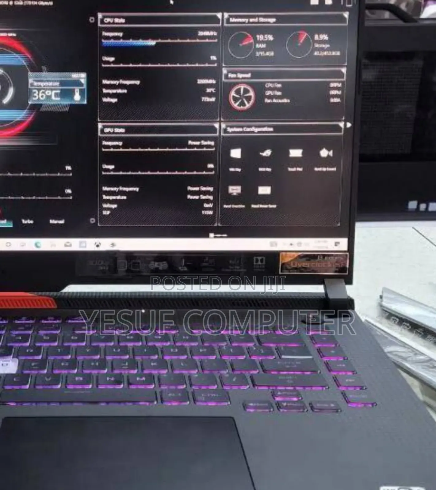 New Laptop Asus ROG Strix G15 G512 16GB AMD Ryzen 9 SSD 512GB