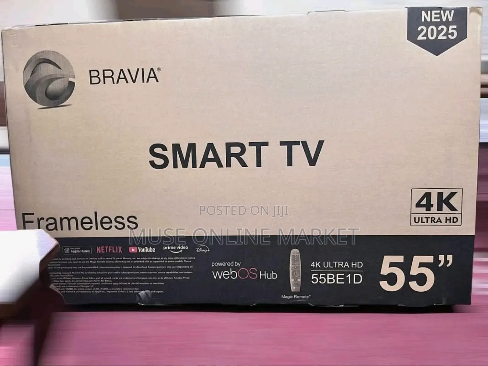Braviya 55 Inch Smart Android Frameless Tv
