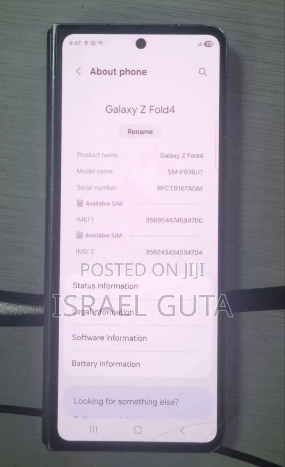 Samsung Galaxy Z Fold4 256 GB Black