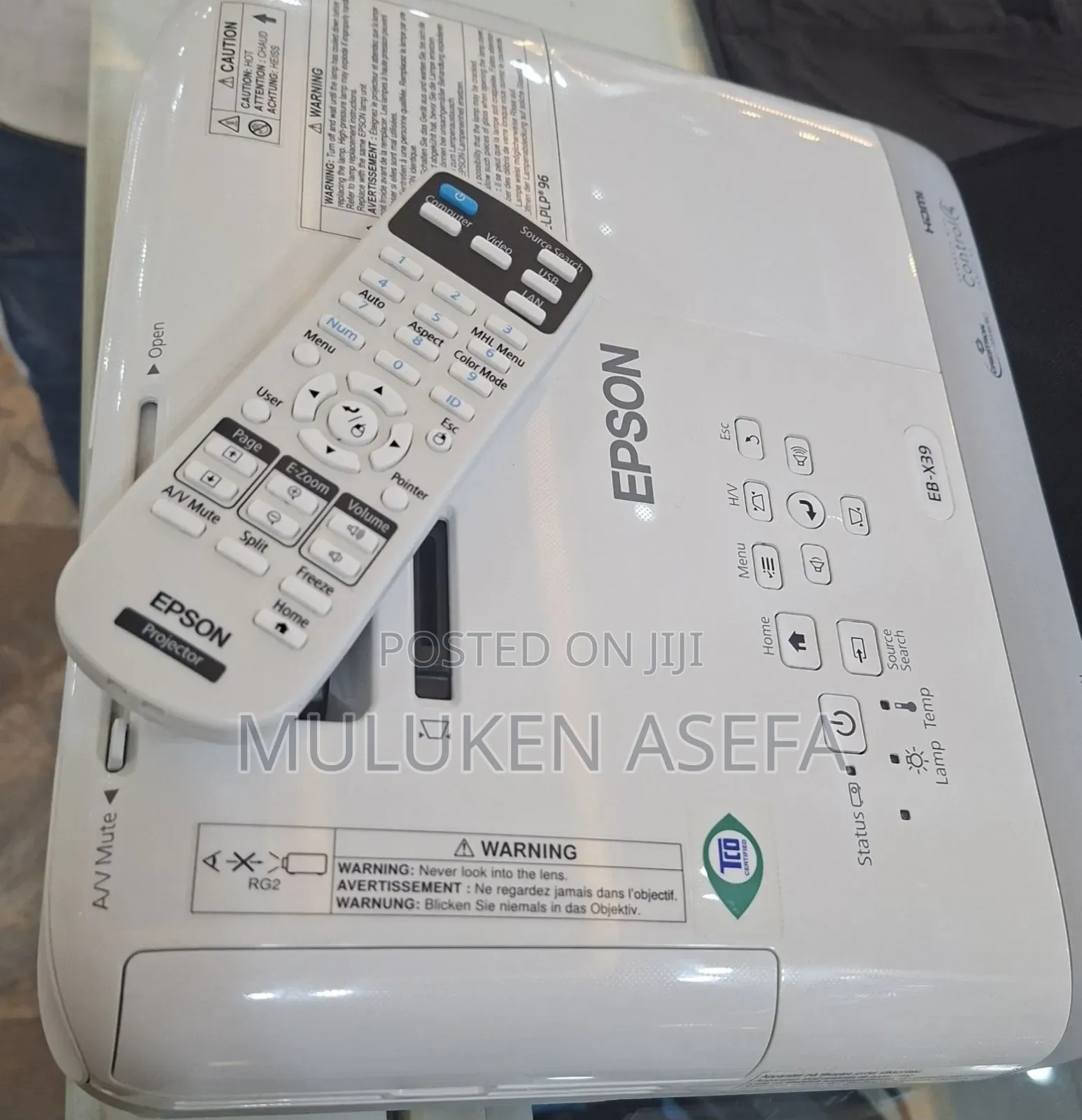 Brand New Epson Projector 
Has Remote and Bag 
Model Name: Eb-X39