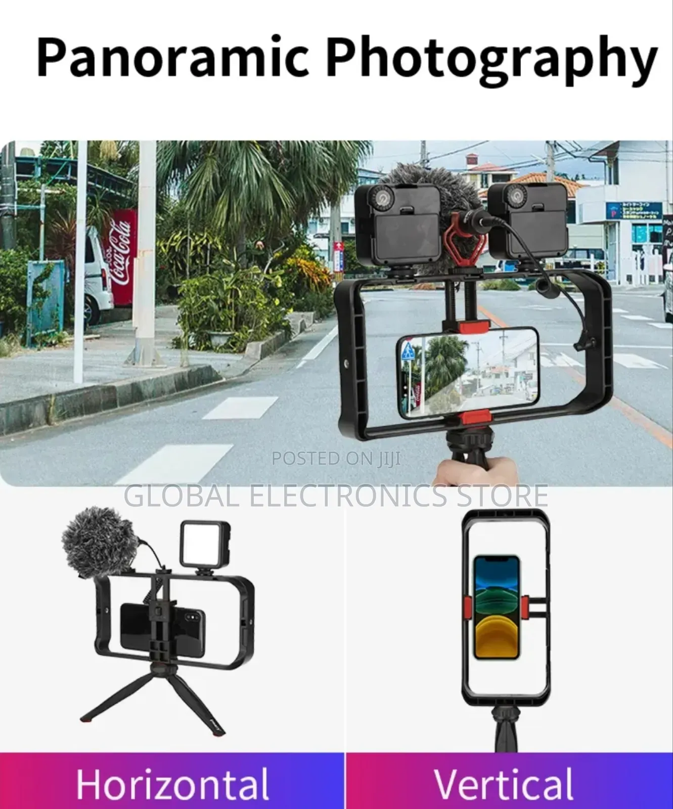 Vlogging Filmmaking Cage Handheld Stabilizer Grip Tripod Kit Handle