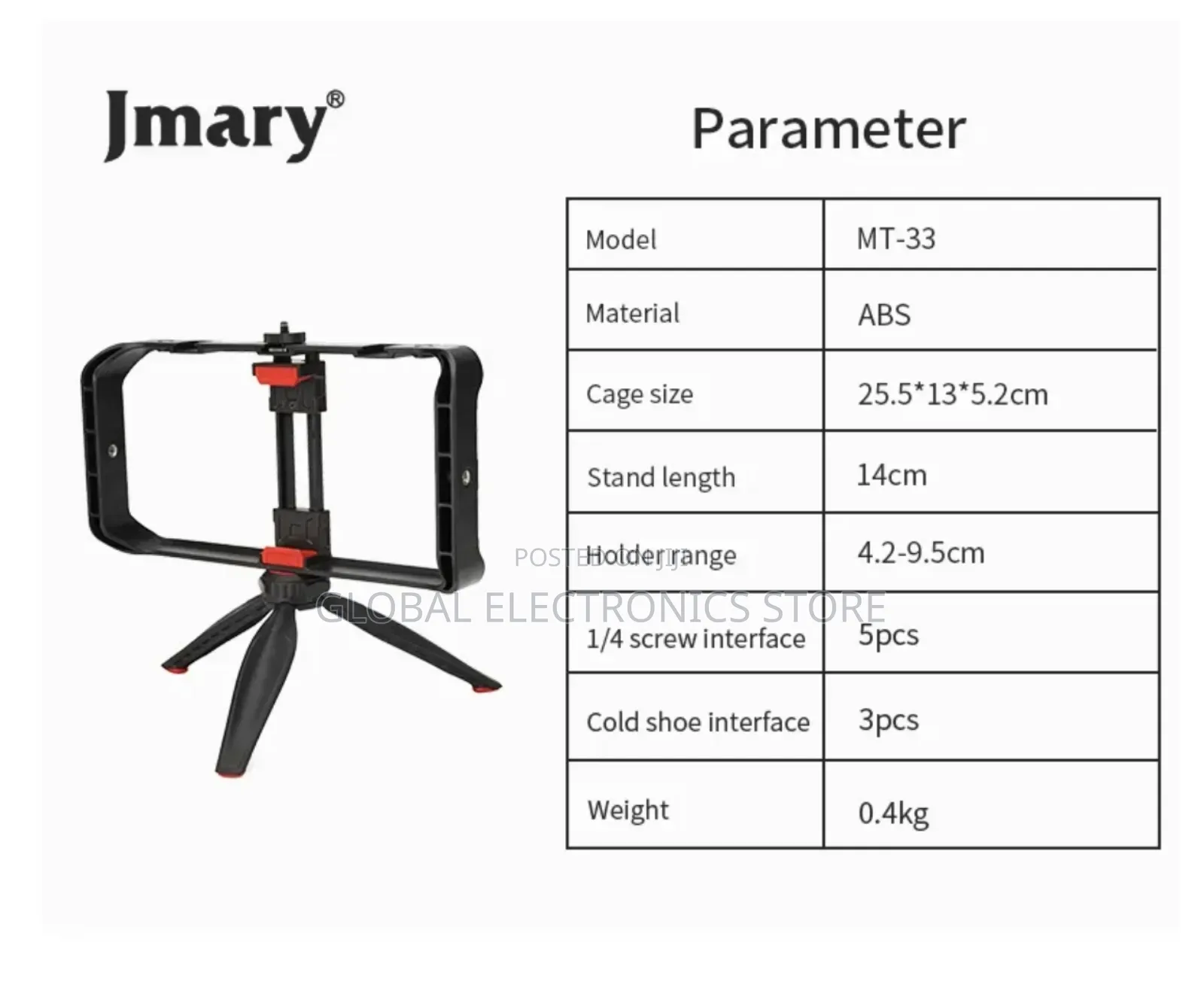 Vlogging Filmmaking Cage Handheld Stabilizer Grip Tripod Kit Handle