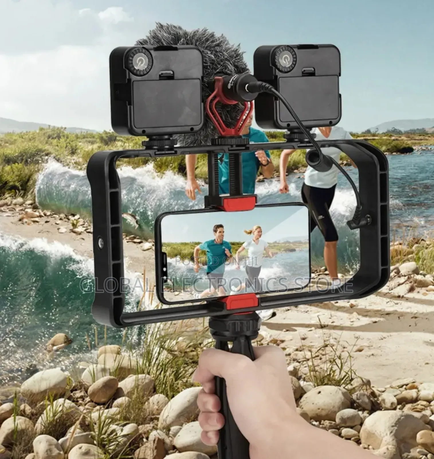 Vlogging Filmmaking Cage Handheld Stabilizer Grip Tripod Kit Handle