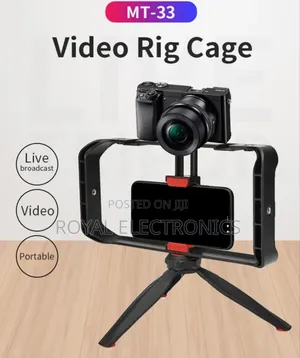 Vlogging Handheld Stabilizer Grip Tripod Kit (ለስልክም ለካሜራም ይሆናል )