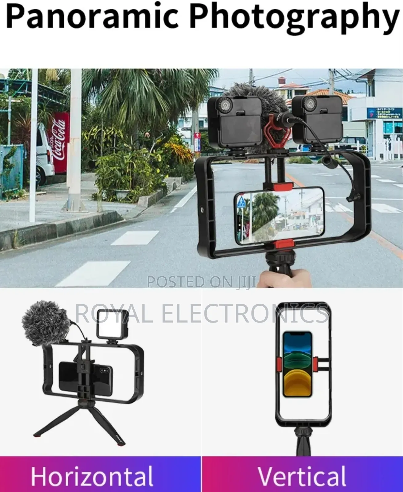 Vlogging Handheld Stabilizer Grip Tripod Kit (ለስልክም ለካሜራም ይሆናል )