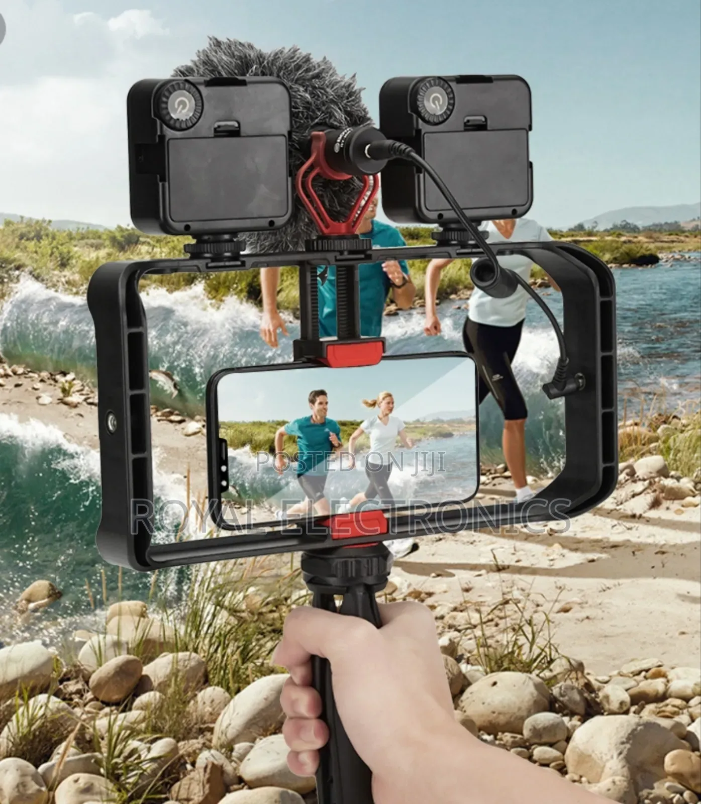 Vlogging Handheld Stabilizer Grip Tripod Kit (ለስልክም ለካሜራም ይሆናል )