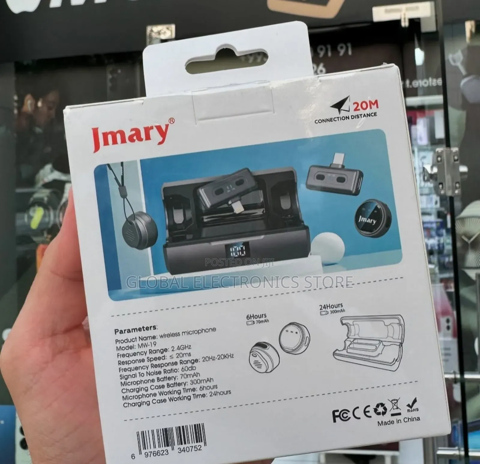 Jmary Dual Wireless Mic (ልክ እንደ Hollyland Mic ከፍተኛ የድምፅ ጥራት ያለው)