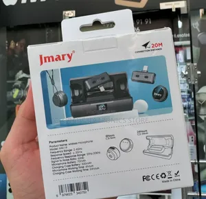 Jmary Dual Wireless Mic (ልክ እንደ Hollyland Mic ከፍተኛ የድምፅ ጥራት ያለው)