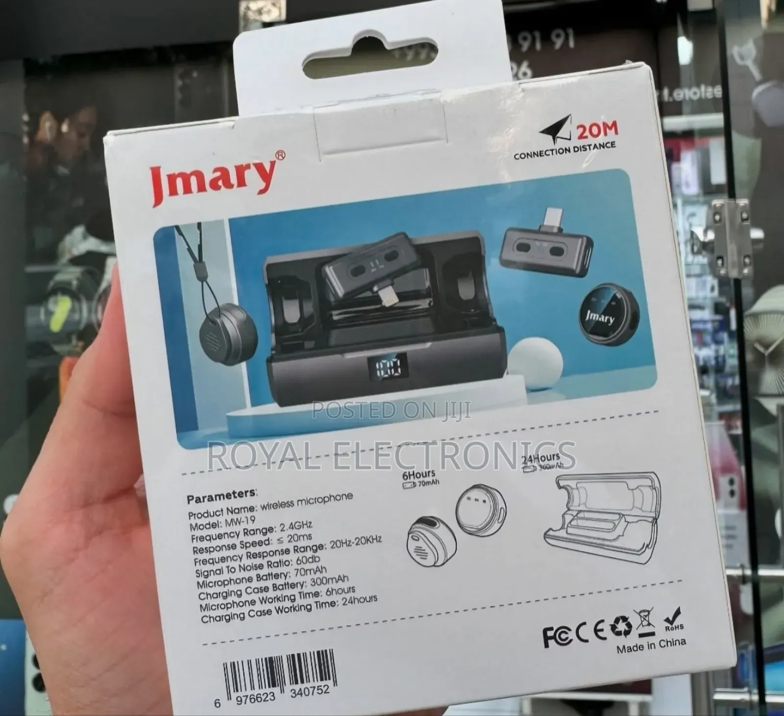 Jmary Dual Wireless Microphone for Mobile (Type C and iPhone