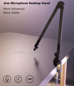 Professional Microphone Stand Adjustable Boom Arm(ለሁሉም አይነት Mic የሚሆን)