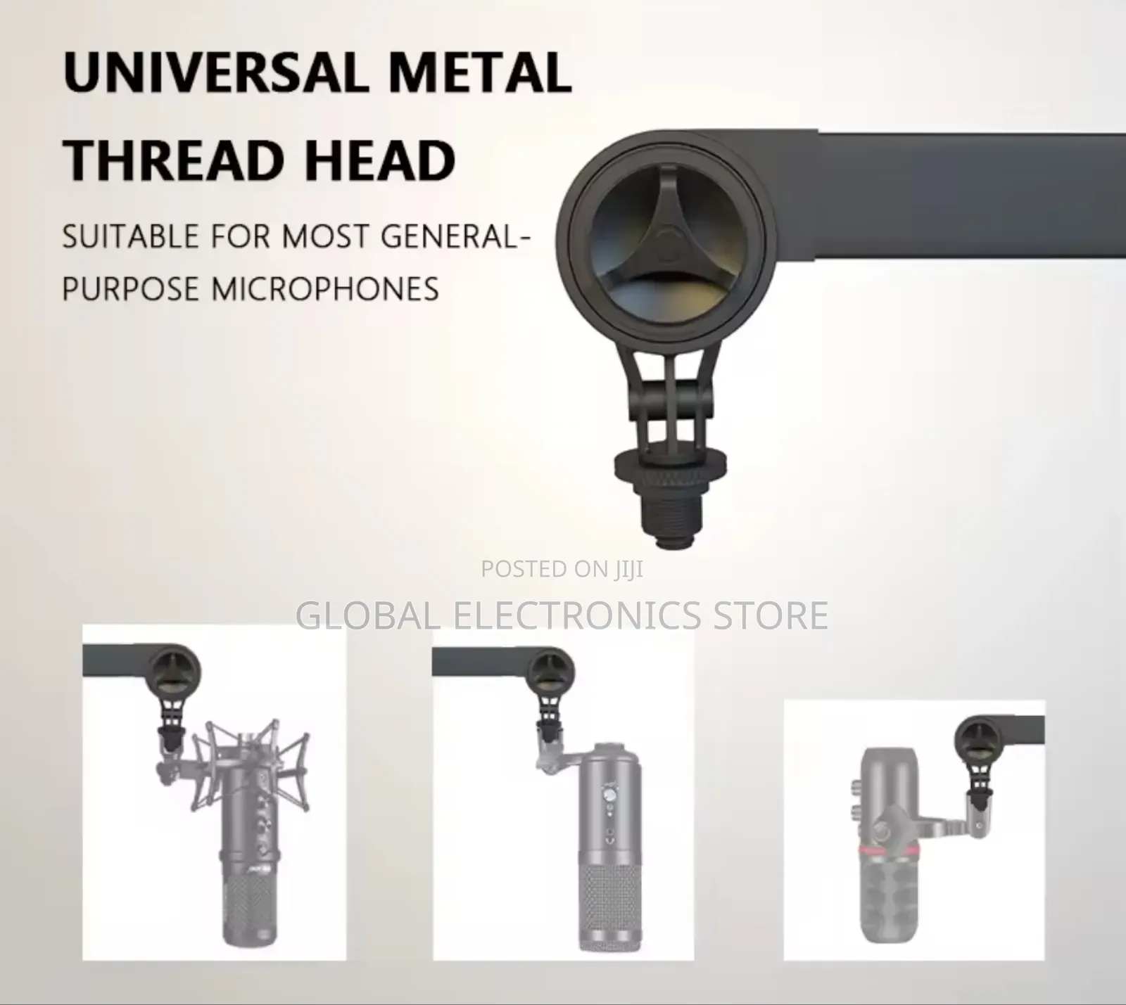 Professional Microphone Stand Adjustable Boom Arm(ለሁሉም አይነት Mic የሚሆን)