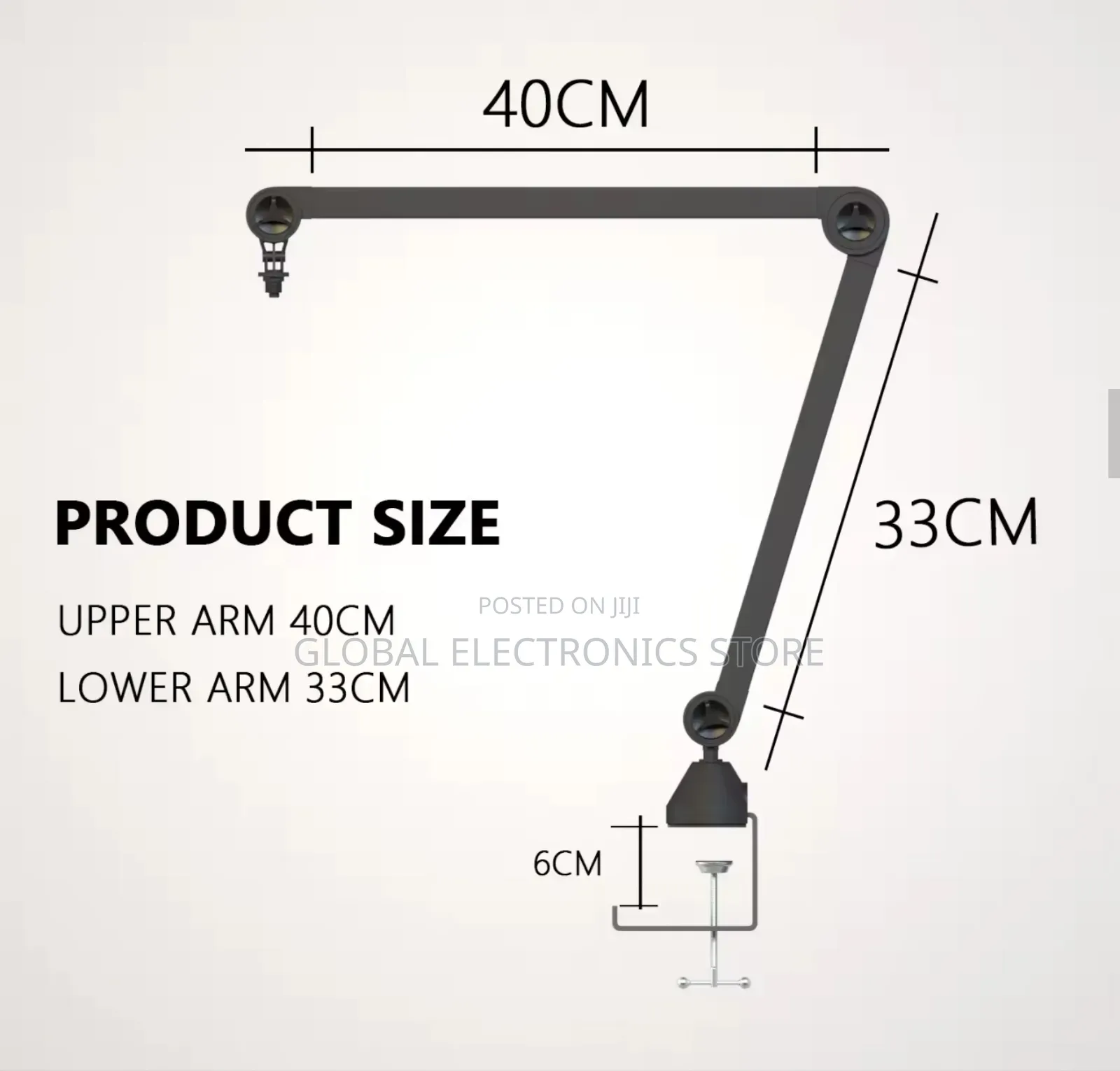 Professional Microphone Stand Adjustable Boom Arm(ለሁሉም አይነት Mic የሚሆን)