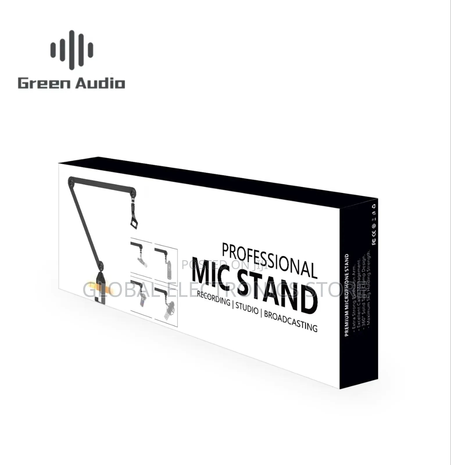 Professional Microphone Stand Adjustable Boom Arm(ለሁሉም አይነት Mic የሚሆን)